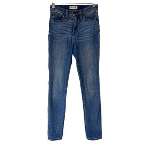 Madewell 10" Roadtripper High Rise Skinny Jeans Women's‎ Size 23 Denim Blue